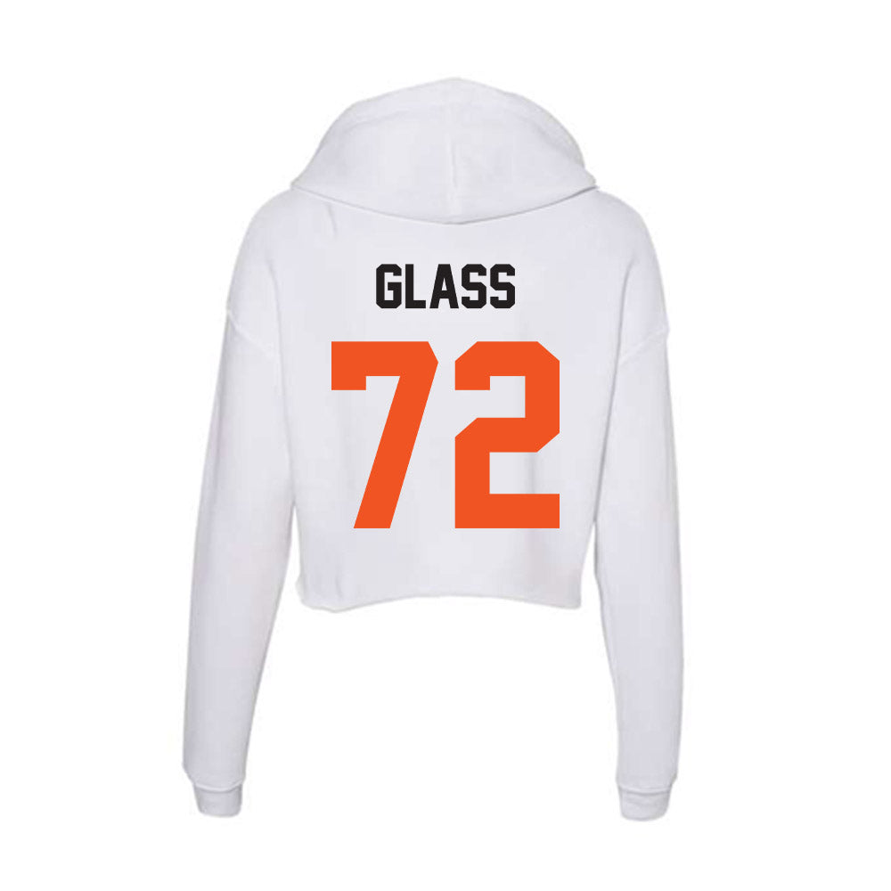 Oklahoma State - NCAA Football : Isaia Glass - Women's Crop Fleece Hoodie-1