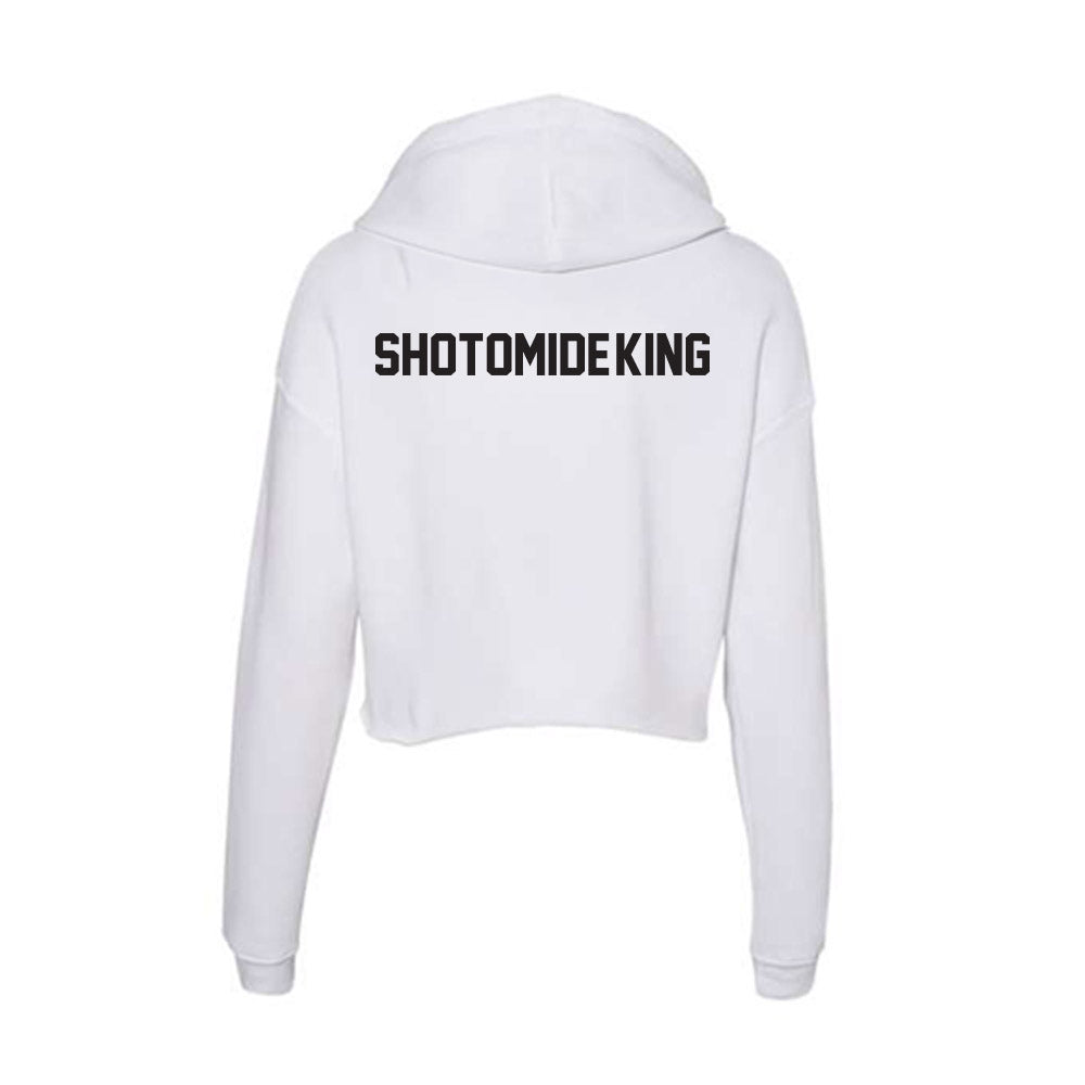 Oklahoma State - NCAA Football : Ayo Shotomide-King - Women's Crop Fleece Hoodie-1