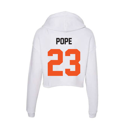 Oklahoma State - NCAA Football : Jalen Pope - Women's Crop Fleece Hoodie-1