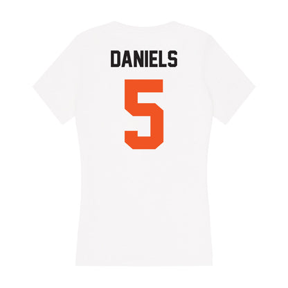 Oklahoma State - NCAA Football : Kendal Daniels - Women's V-Neck T-Shirt-1