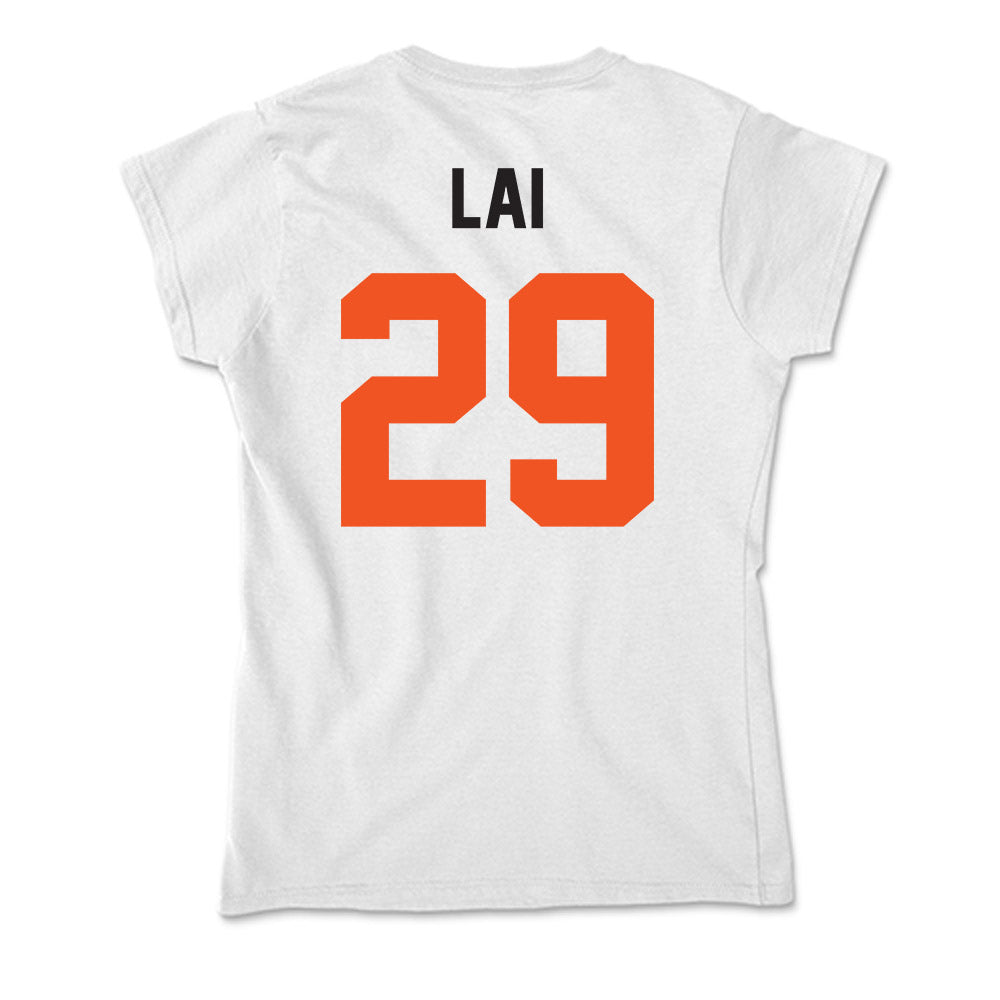 Oklahoma State - NCAA Football : Cooper Lai - Soft Style Women’s T-Shirt-1