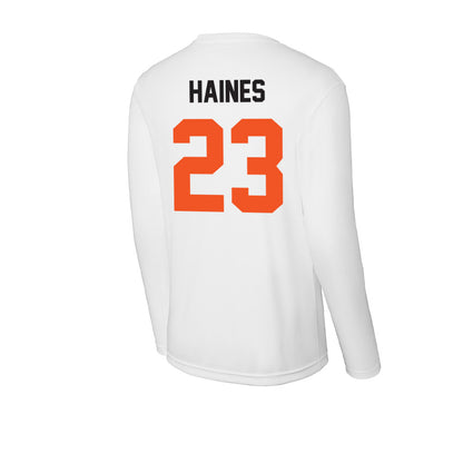 Oklahoma State - NCAA Women's Soccer : Megan Haines - Activewear Long Sleeve T-Shirt