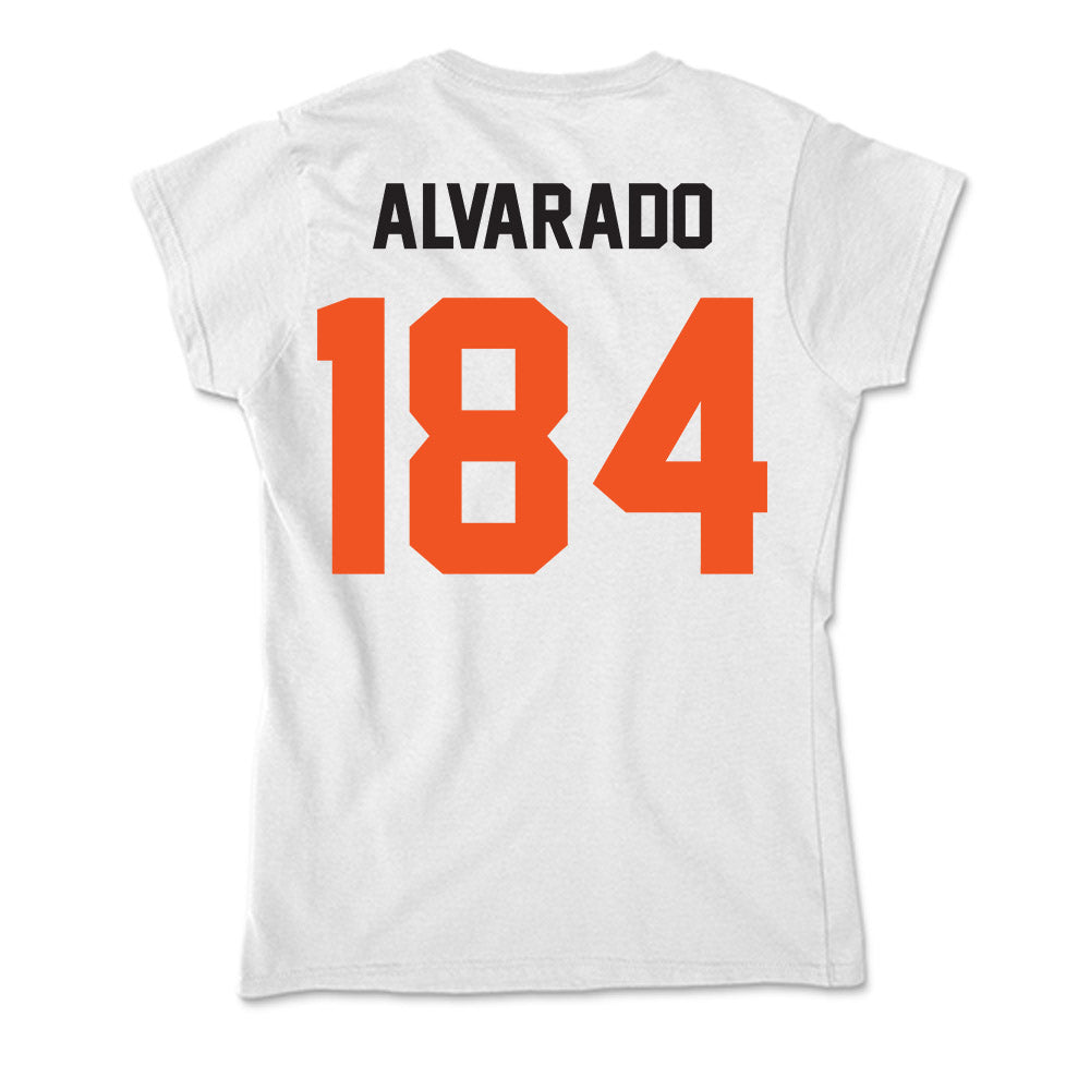 Oklahoma State - NCAA Wrestling : Carlos Alvarado - Soft Style Women’s T-Shirt-1