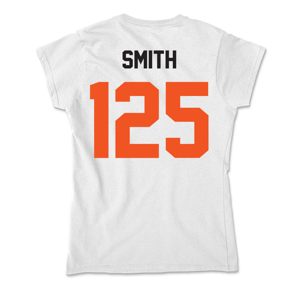 Oklahoma State - NCAA Wrestling : Sam Smith - Soft Style Women’s T-Shirt-1