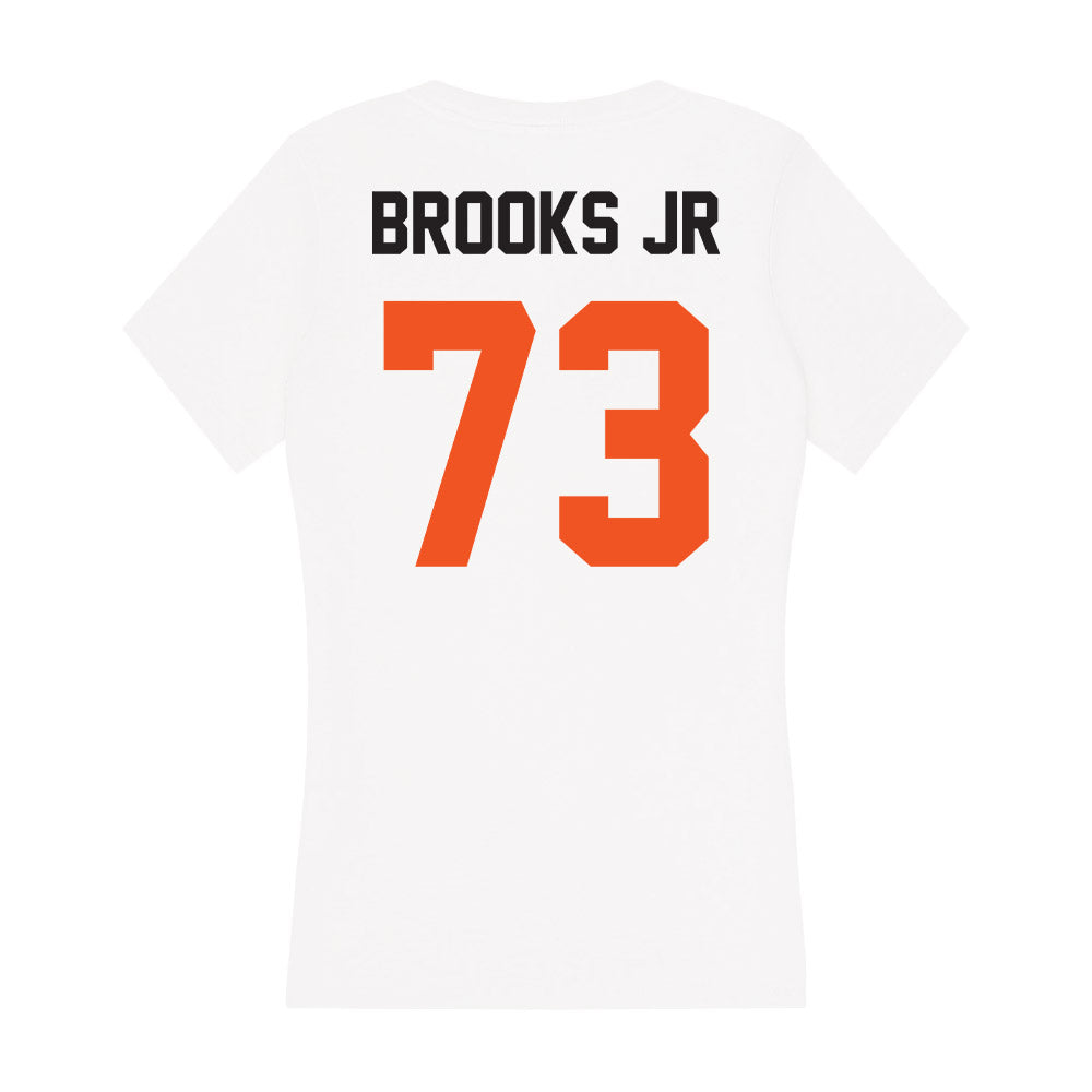 Oklahoma State - NCAA Football : Jason Brooks Jr - Women's V-Neck T-Shirt-1