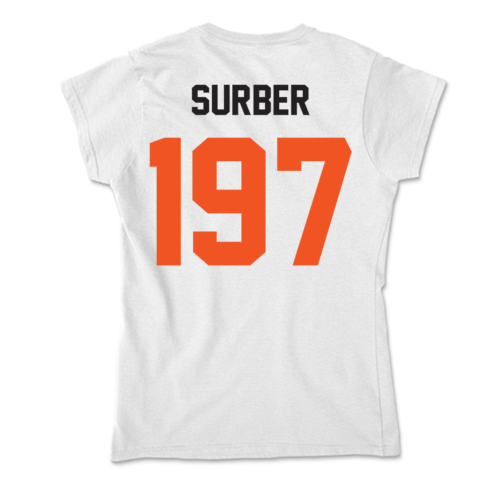 Oklahoma State - NCAA Wrestling : Luke Surber - Soft Style Women’s T-Shirt-1