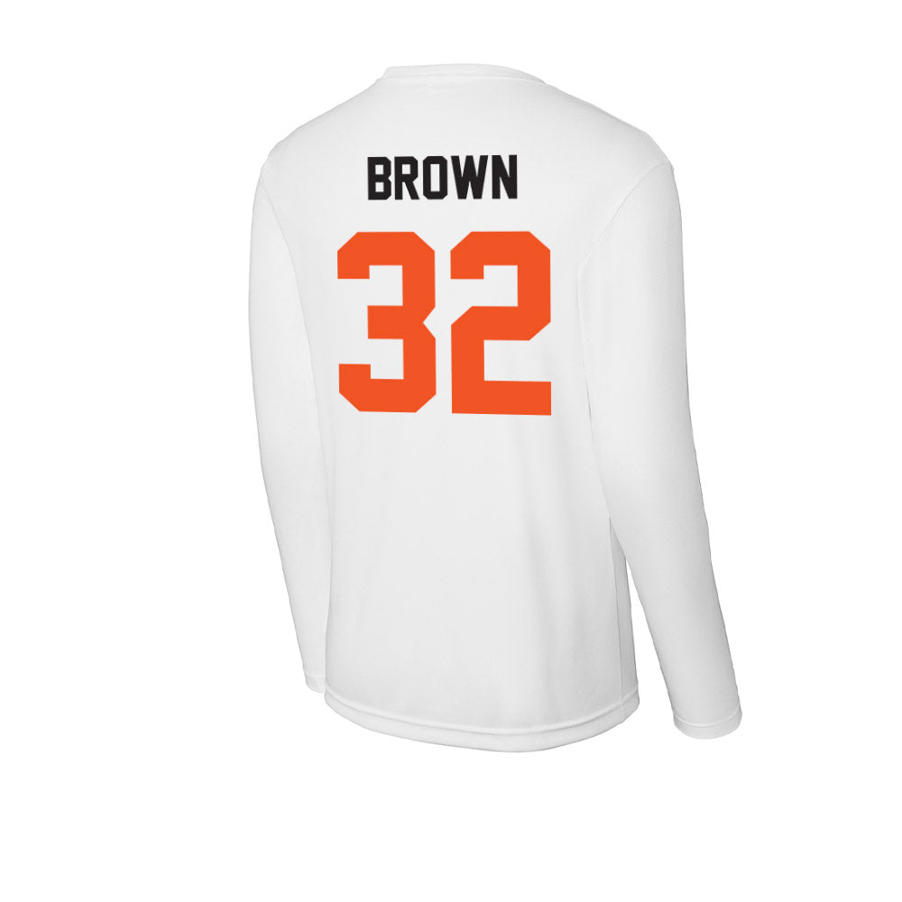 Oklahoma State - NCAA Football : Gabe Brown - Activewear Long Sleeve T-Shirt