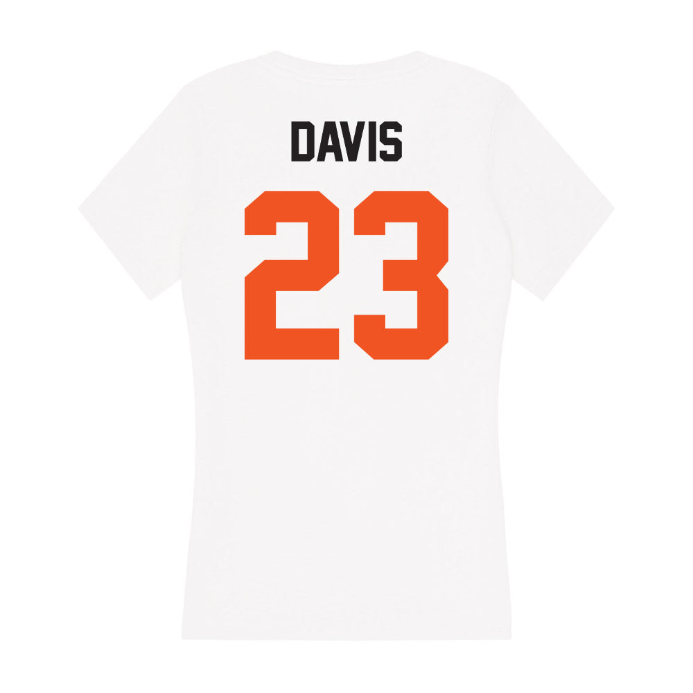 Oklahoma State - NCAA Softball : Saylor Davis - Women's V-Neck T-Shirt-1