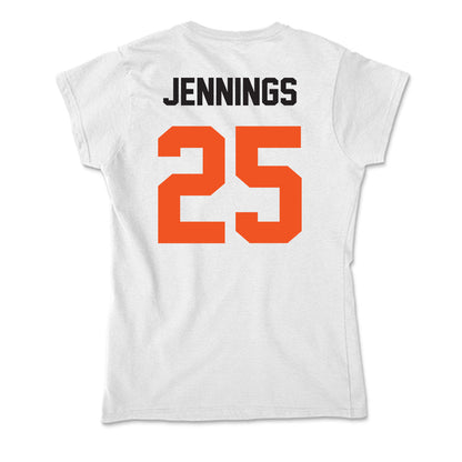 Oklahoma State - NCAA Men's Basketball : Robert Jennings - Soft Style Women’s T-Shirt-1