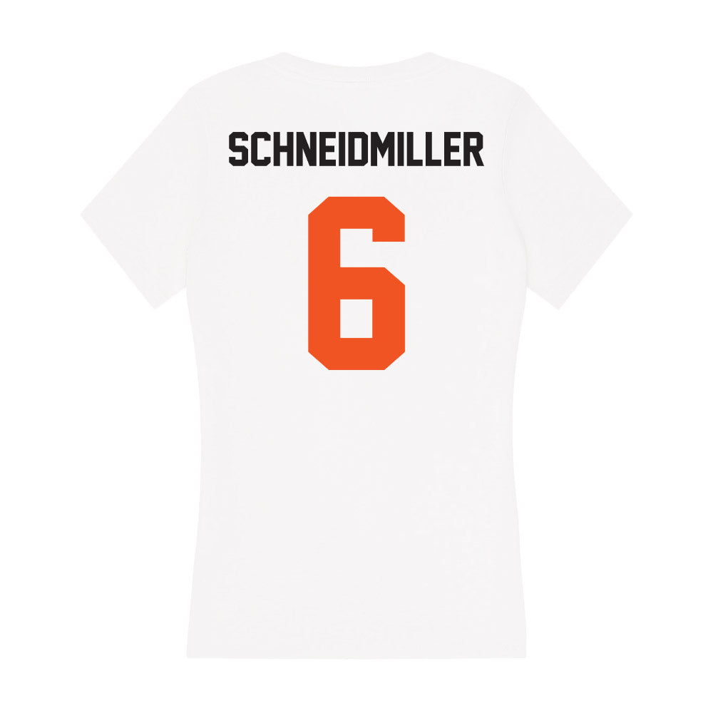 Oklahoma State - NCAA Softball : Audrey Schneidmiller - Women's V-Neck T-Shirt-1