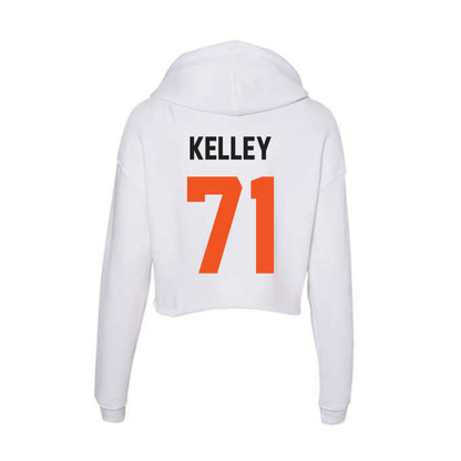 Oklahoma State - NCAA Football : Aden Kelley - Women's Crop Fleece Hoodie-1