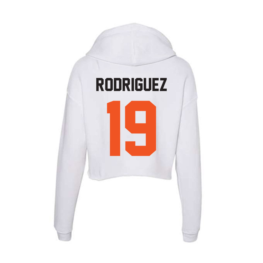 Oklahoma State - NCAA Football : Gabriel Rodriguez - Women's Crop Fleece Hoodie-1