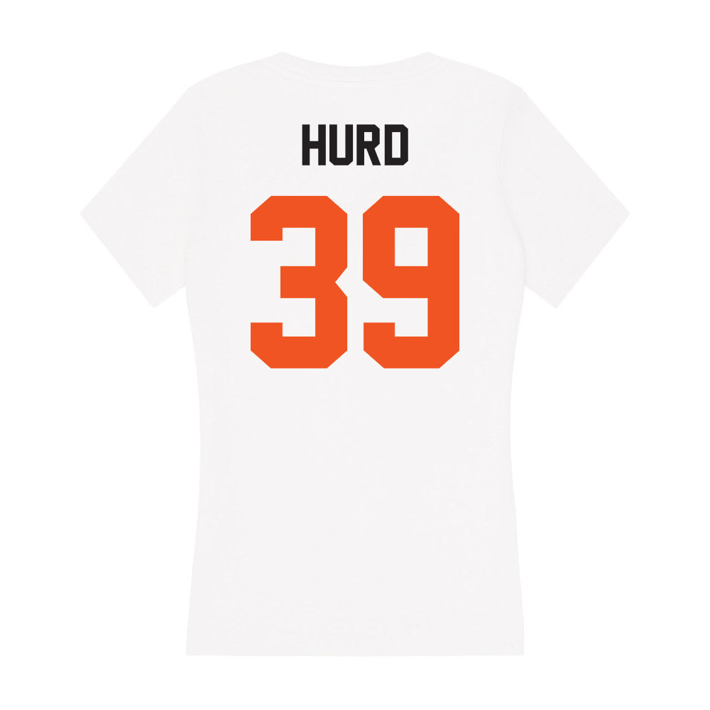 Oklahoma State - NCAA Football : Christian Hurd - Women's V-Neck T-Shirt-1