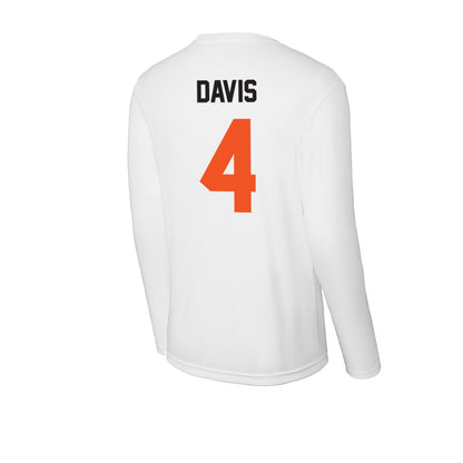 Oklahoma State - NCAA Men's Basketball : Davonte Davis - Activewear Long Sleeve T-Shirt-1