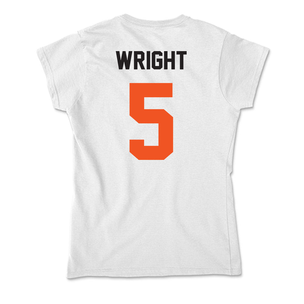 Oklahoma State - NCAA Women's Soccer : Chloe Wright - Soft Style Women’s T-Shirt-1