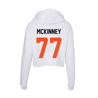 Oklahoma State - NCAA Football : Noah McKinney - Women's Crop Fleece Hoodie-1