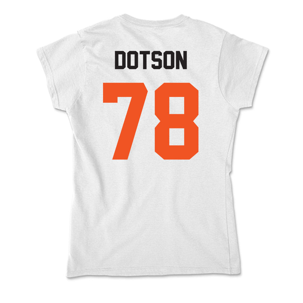 Oklahoma State - NCAA Football : Davis Dotson - Soft Style Women’s T-Shirt-1