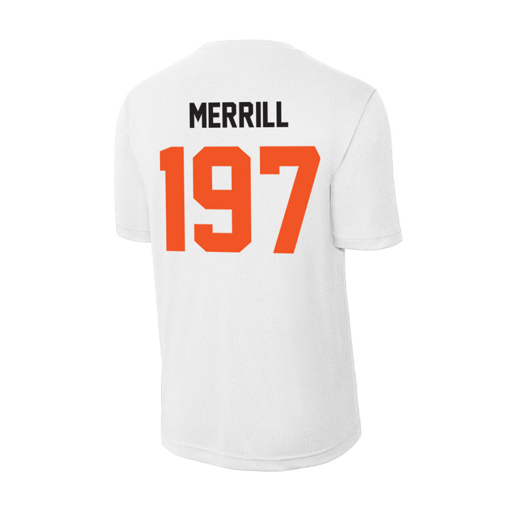 Oklahoma State - NCAA Wrestling : Cody Merrill - Activewear T-Shirt-1