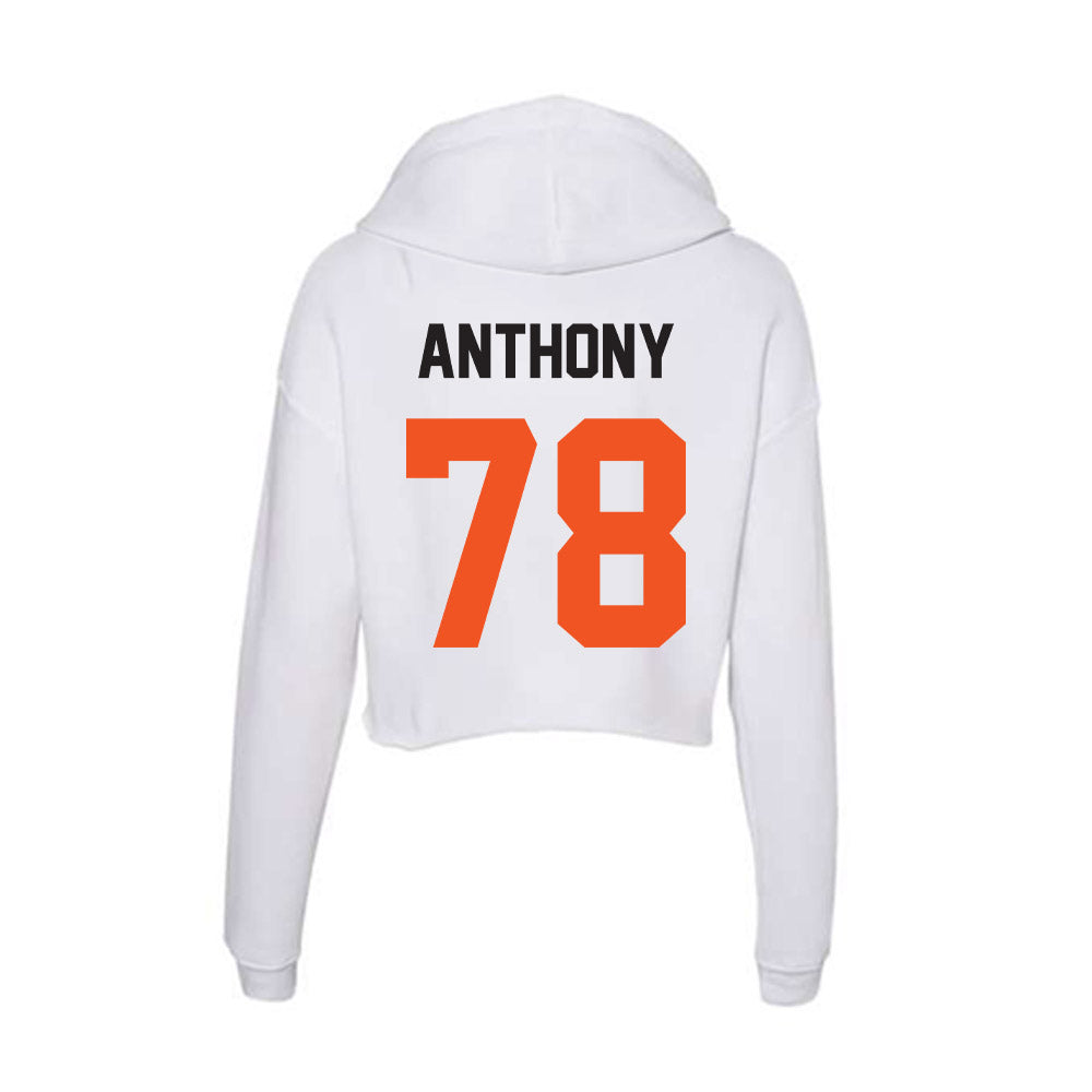 Oklahoma State - NCAA Football : Chandler Anthony - Women's Crop Fleece Hoodie-1