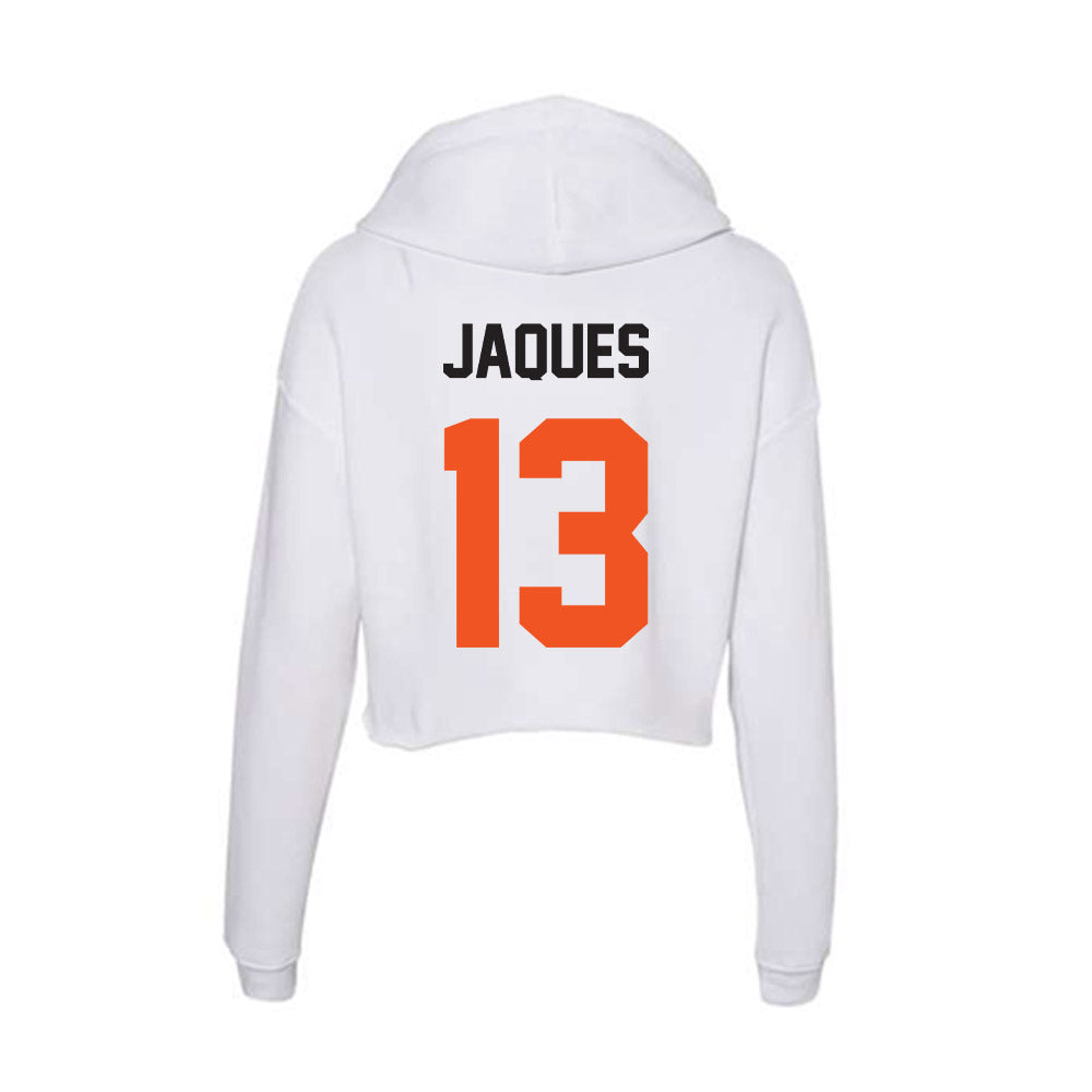 Oklahoma State - NCAA Softball : Libby Jaques - Women's Crop Fleece Hoodie-1
