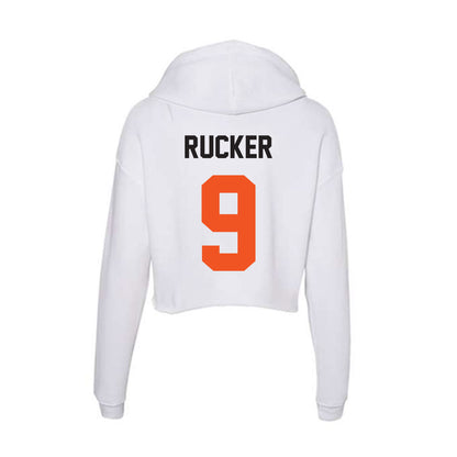 Oklahoma State - NCAA Football : Trey Rucker - Women's Crop Fleece Hoodie-1