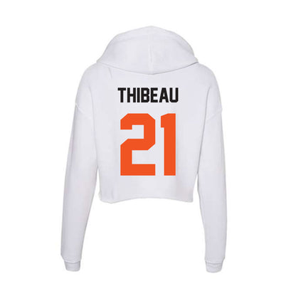 Oklahoma State - NCAA Women's Soccer : Taryn Thibeau - Women's Crop Fleece Hoodie-1