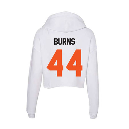 Oklahoma State - NCAA Baseball : Zane Burns - Women's Crop Fleece Hoodie-1