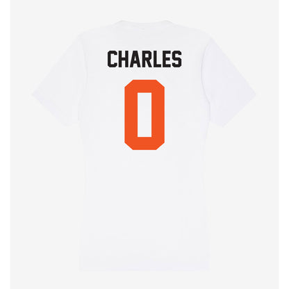 Oklahoma State - NCAA Football : Malik Charles - Women's V-Neck T-Shirt-1