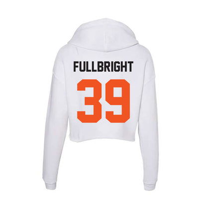 Oklahoma State - NCAA Football : Draden Fullbright - Women's Crop Fleece Hoodie-1
