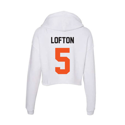 Oklahoma State - NCAA Football : Dawain Lofton - Women's Crop Fleece Hoodie-1