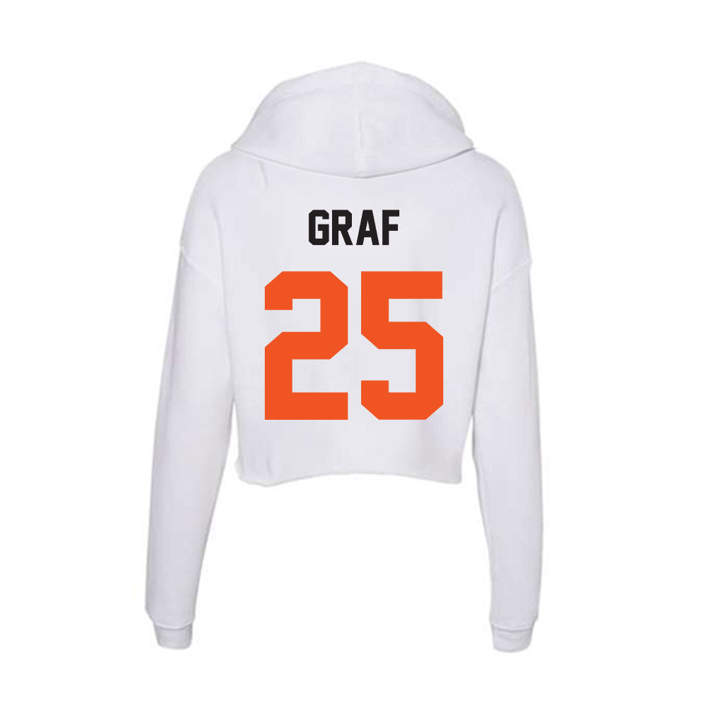 Oklahoma State - NCAA Softball : Macy Graf - Women's Crop Fleece Hoodie-1