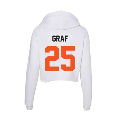 Oklahoma State - NCAA Softball : Macy Graf - Women's Crop Fleece Hoodie-1