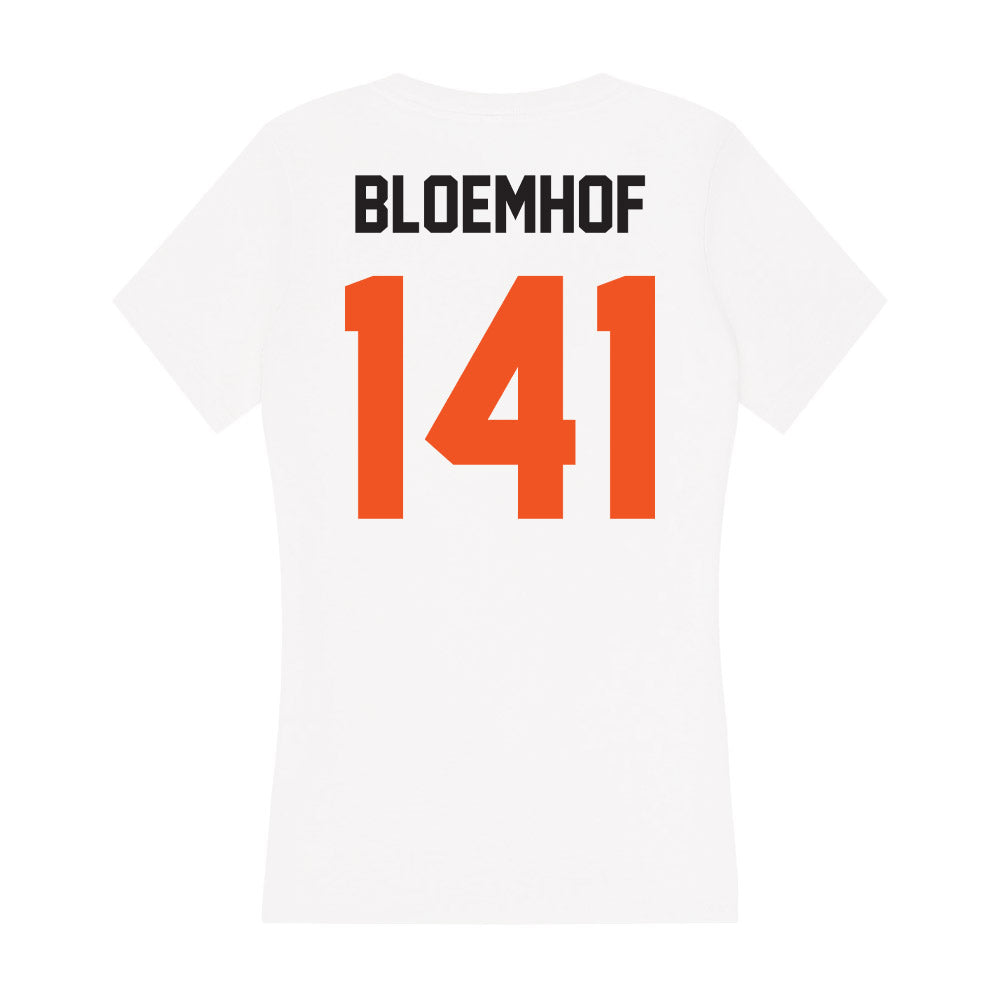 Oklahoma State - NCAA Wrestling : Andrew Bloemhof - Women's V-Neck T-Shirt-1