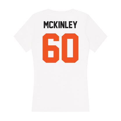 Oklahoma State - NCAA Football : Zach McKinley - Women's V-Neck T-Shirt-1