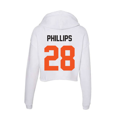 Oklahoma State - NCAA Baseball : Brennan Phillips - Women's Crop Fleece Hoodie-1