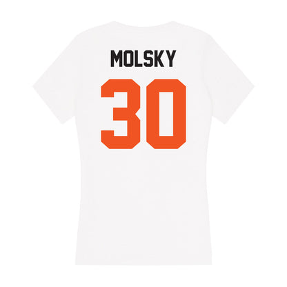 Oklahoma State - NCAA Baseball : Tommy Molsky - Women's V-Neck T-Shirt-1