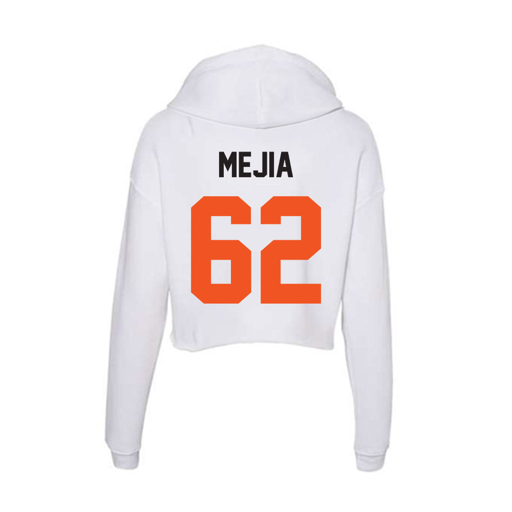 Oklahoma State - NCAA Football : Jamison Mejia - Women's Crop Fleece Hoodie-1