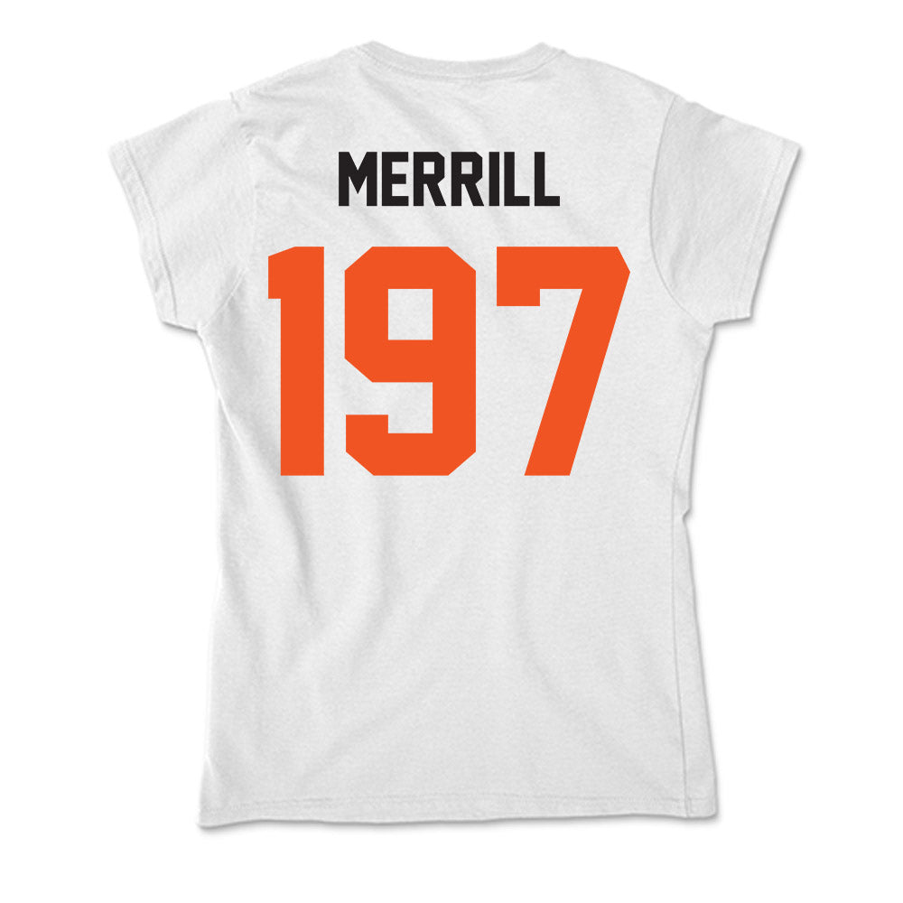 Oklahoma State - NCAA Wrestling : Cody Merrill - Soft Style Women’s T-Shirt-1