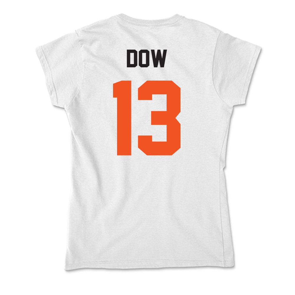 Oklahoma State - NCAA Men's Basketball : Connor Dow - Soft Style Women’s T-Shirt-1