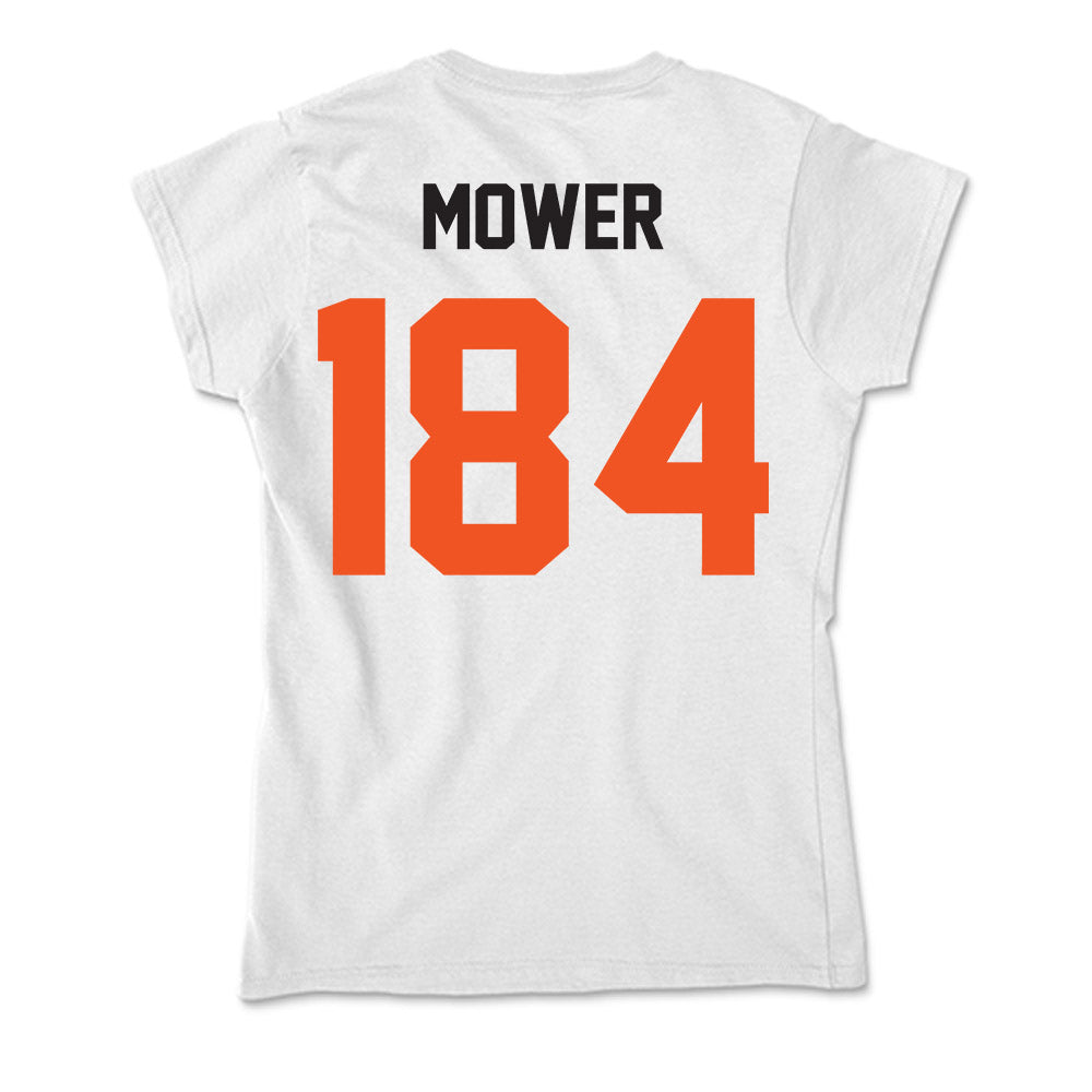 Oklahoma State - NCAA Wrestling : Benjamin Mower - Soft Style Women’s T-Shirt-1