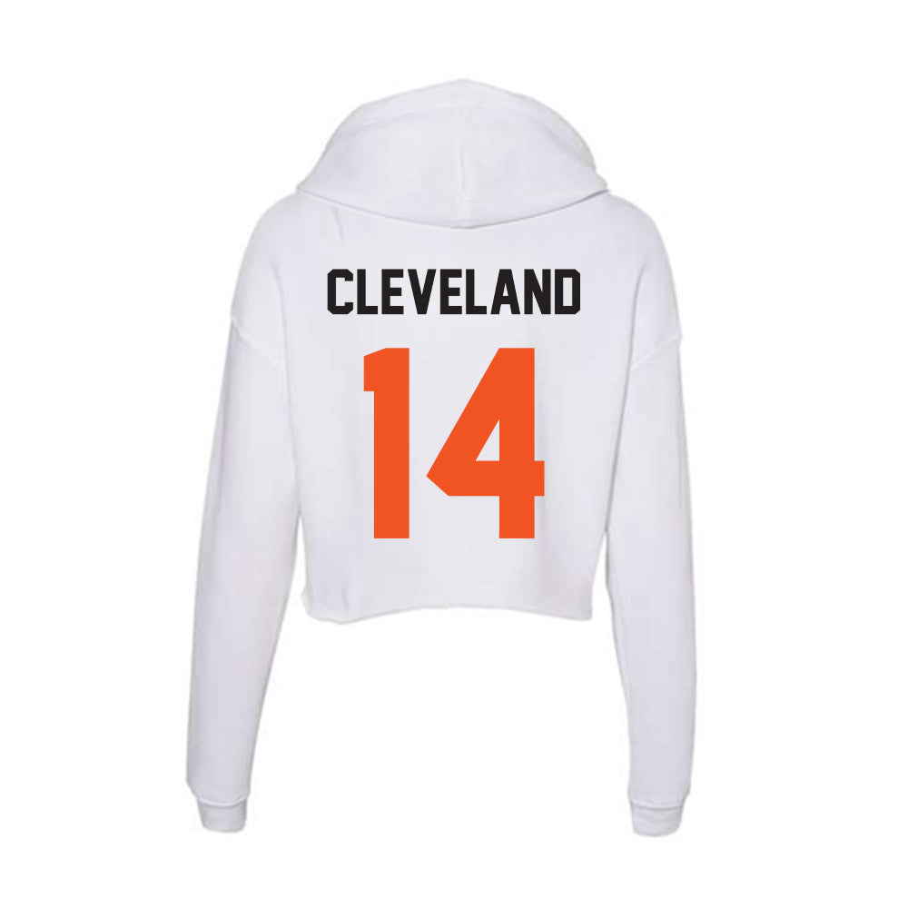 Oklahoma State - NCAA Football : Landyn Cleveland - Women's Crop Fleece Hoodie-1