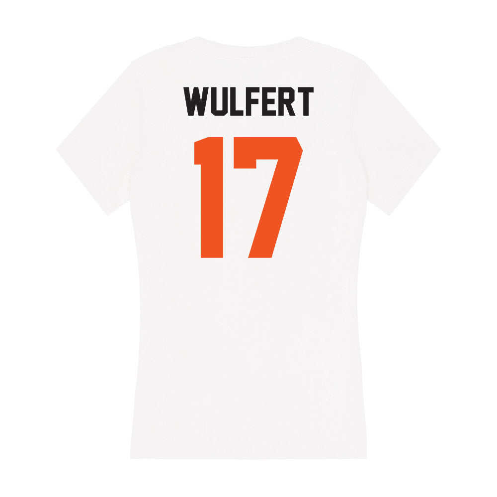 Oklahoma State - NCAA Baseball : Tyler Wulfert - Women's V-Neck T-Shirt-1