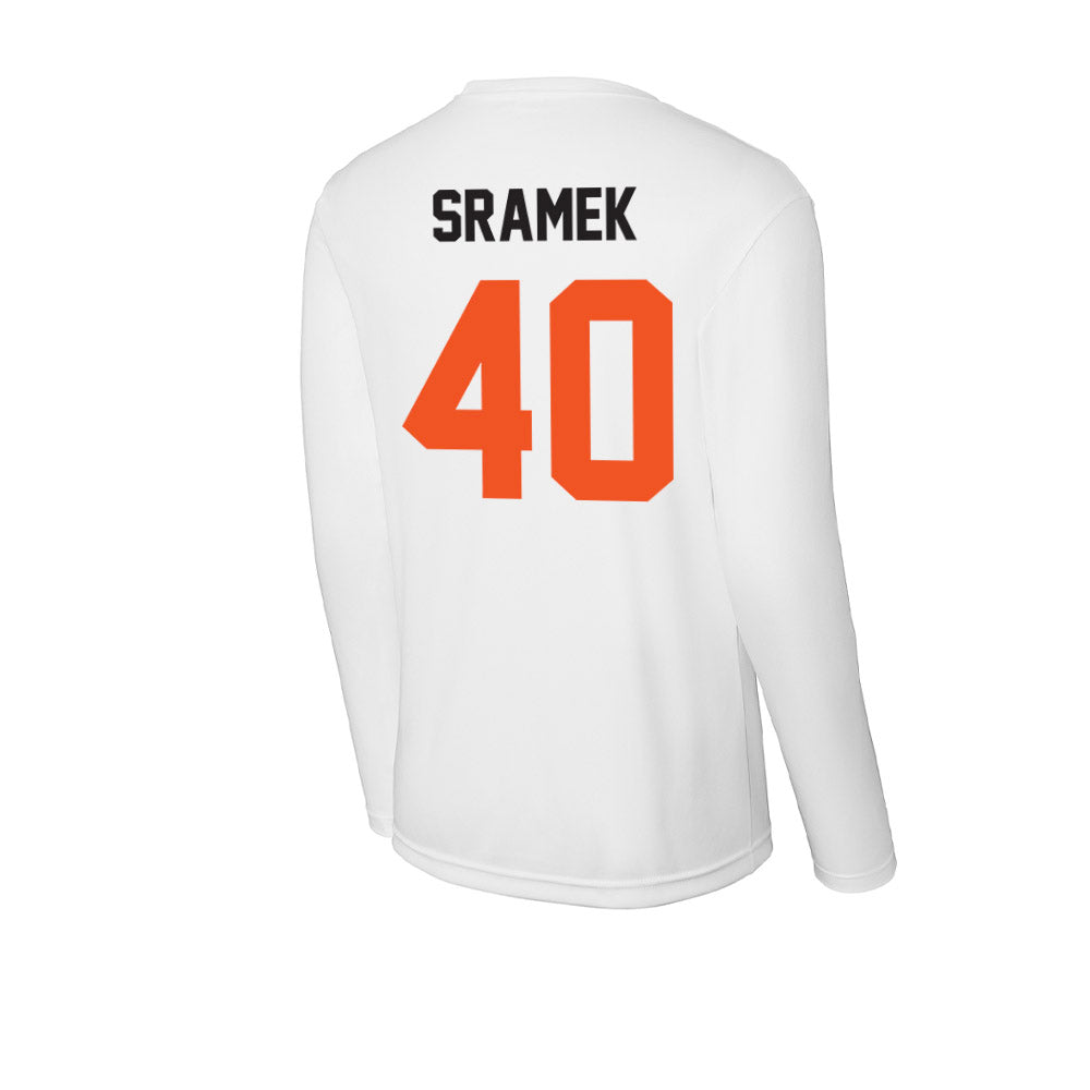 Oklahoma State - NCAA Baseball : Caden Sramek - Activewear Long Sleeve T-Shirt-1