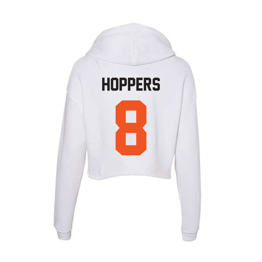 Oklahoma State - NCAA Women's Soccer : Katelyn Hoppers - Women's Crop Fleece Hoodie-1