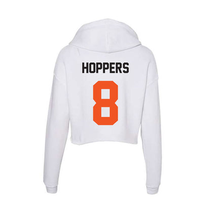 Oklahoma State - NCAA Women's Soccer : Katelyn Hoppers - Women's Crop Fleece Hoodie-1