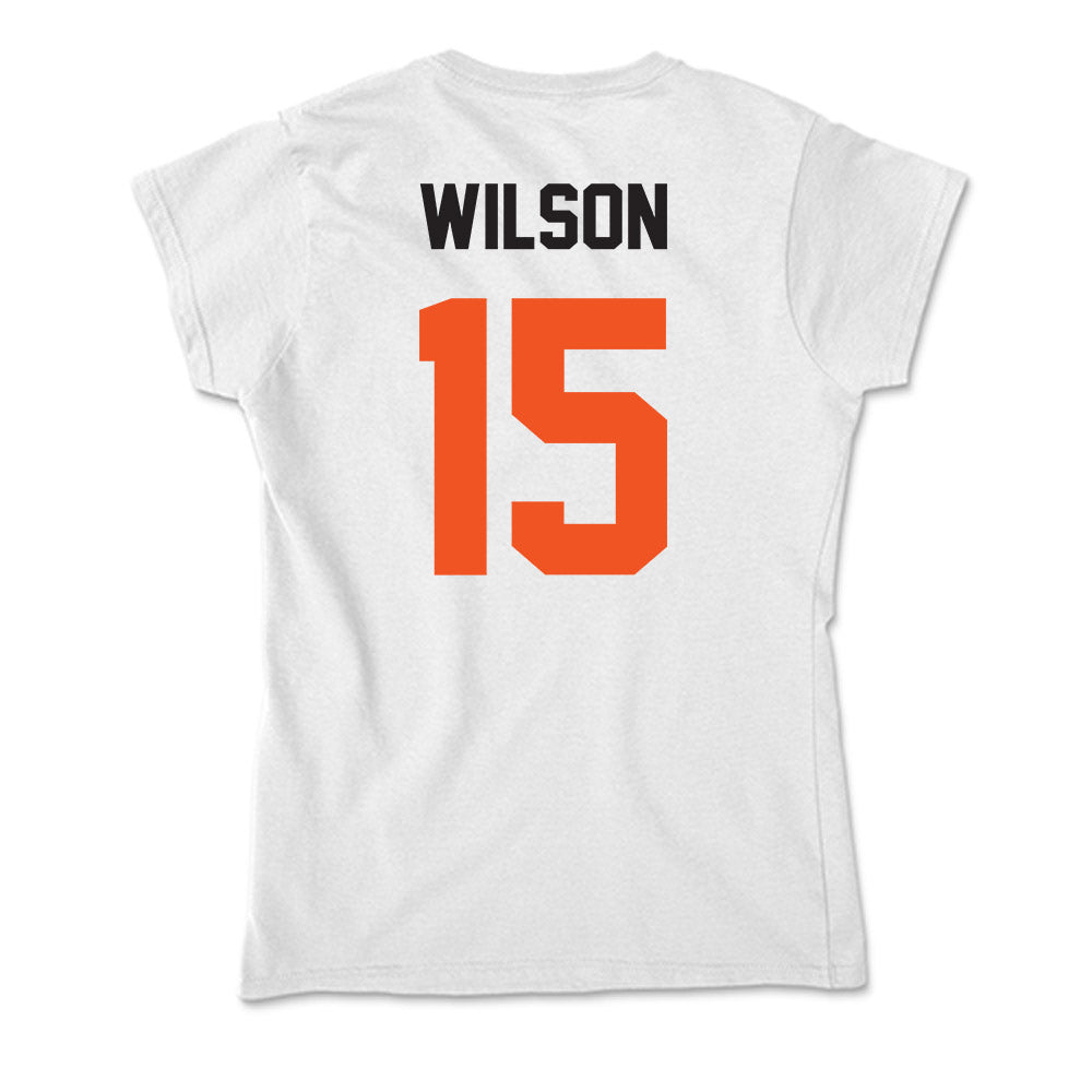 Oklahoma State - NCAA Women's Soccer : Kate Wilson - Soft Style Women’s T-Shirt-1