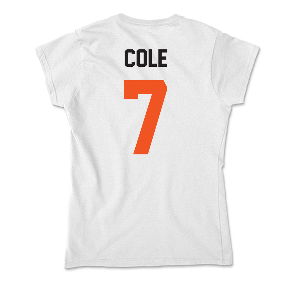 Oklahoma State - NCAA Men's Basketball : Kirk Cole - Soft Style Women’s T-Shirt-1