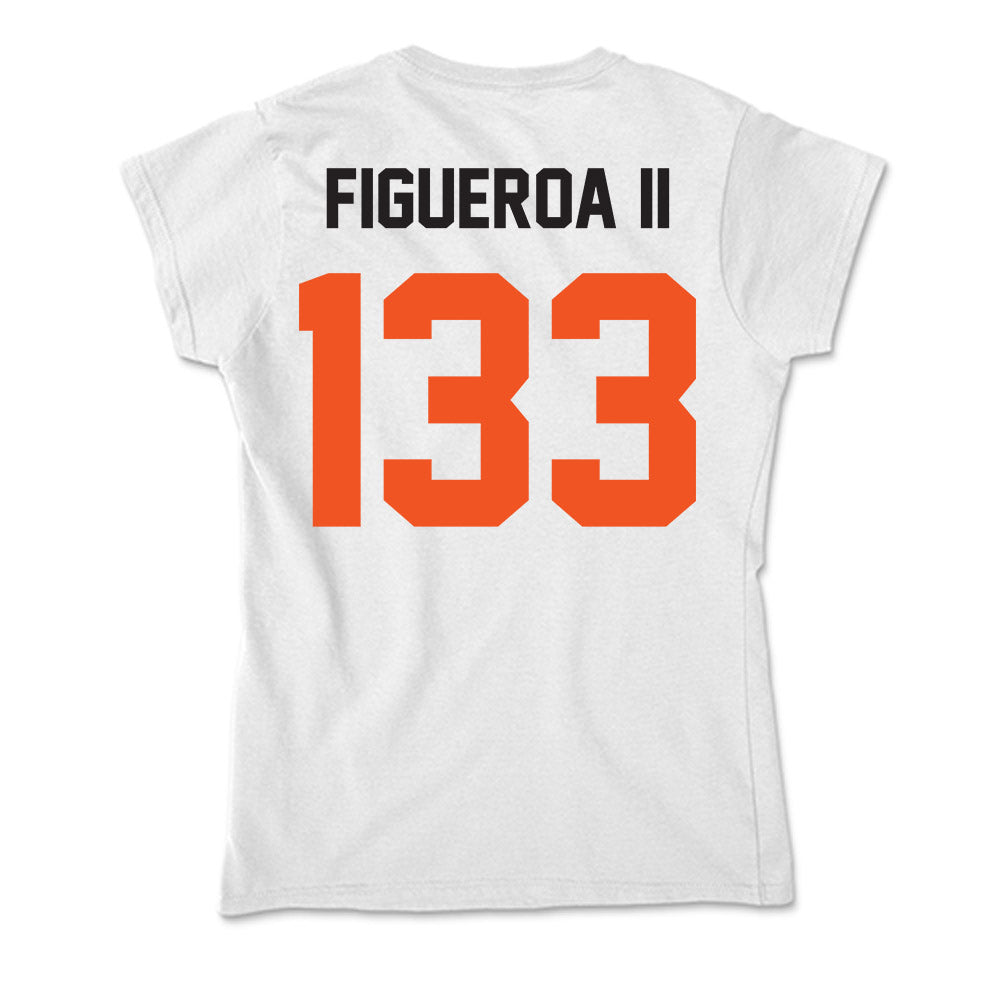 Oklahoma State - NCAA Wrestling : Richard Figueroa II - Soft Style Women’s T-Shirt-1
