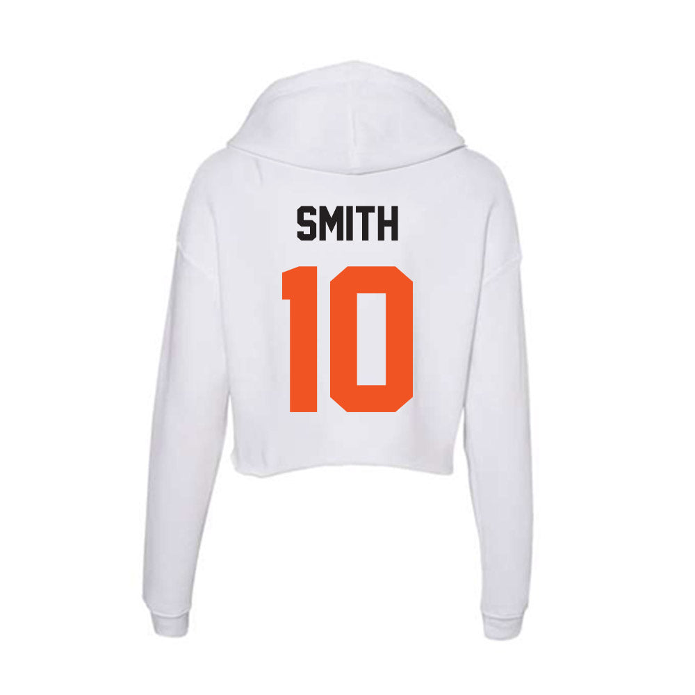 Oklahoma State - NCAA Football : Kale Smith - Women's Crop Fleece Hoodie-1