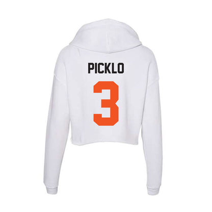 Oklahoma State - NCAA Women's Soccer : Trinity Picklo - Women's Crop Fleece Hoodie-1